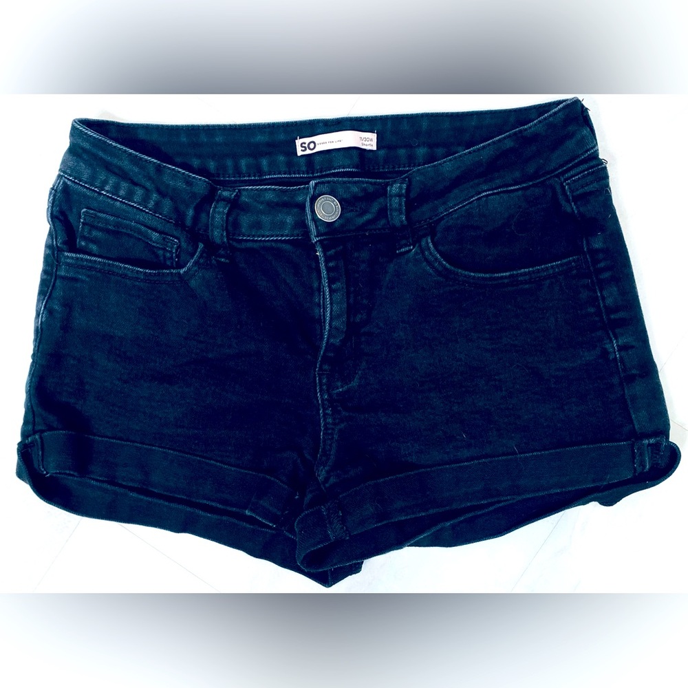 SO black jean shorts. 11/30W. Like new.